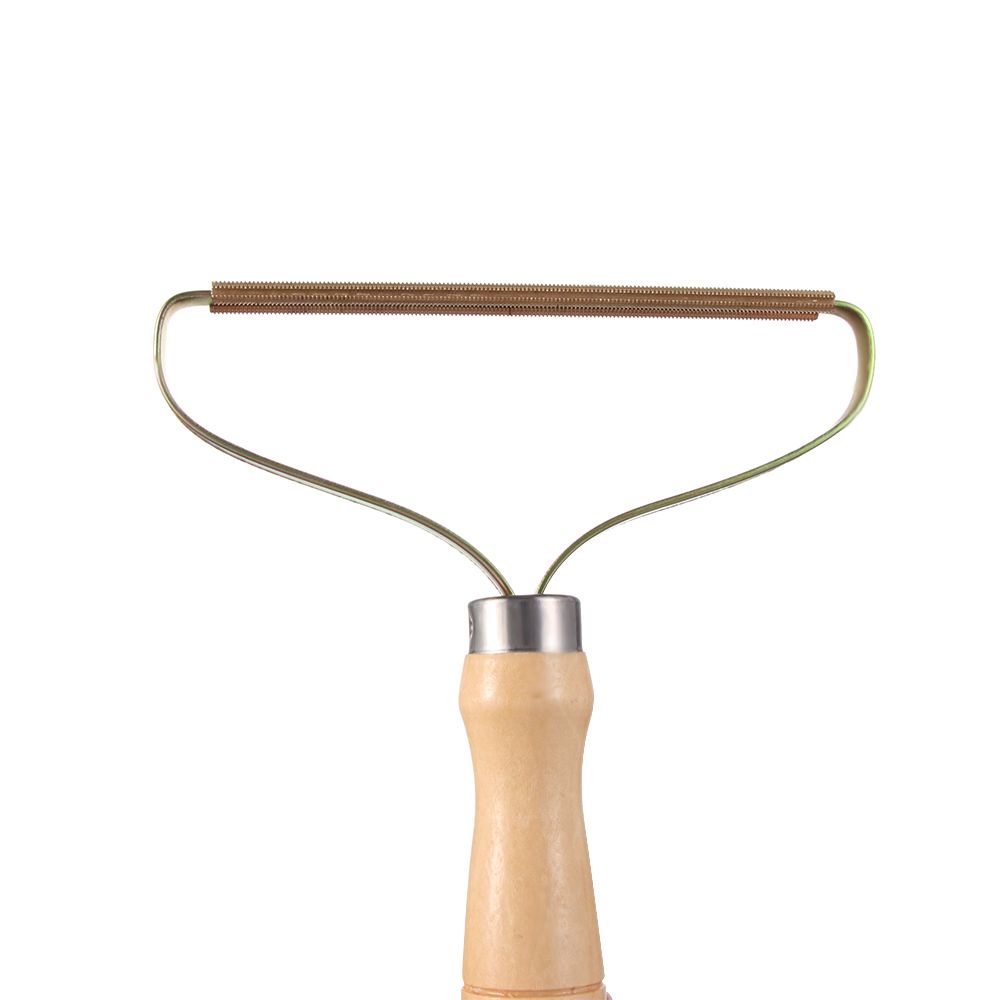 Dụng Cụ Cạo Lông Dính Trên Áo Khoác Sweater Tay Cầm Bằng Gỗ