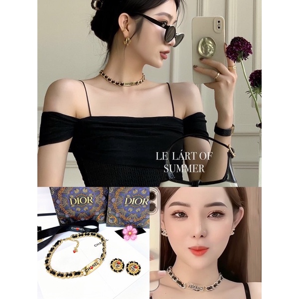 Sét trang sức chà leo hãng cá tính, phụ kiện trang sức hải korea accessories