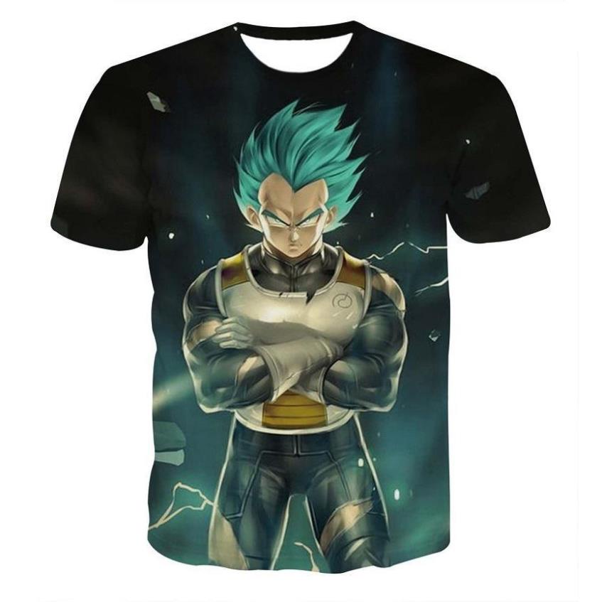 Áo thun nam in hình 3D Dragon Ball nhập khẩu (Mẫu 1-Xanh rêu), hàng nhập Quảng Châu *