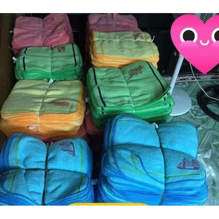 SET KHĂN MẶT KÍ HIỆU CHO BÉ MẦM NON SIZE 30X30CM LOẠI MỀM