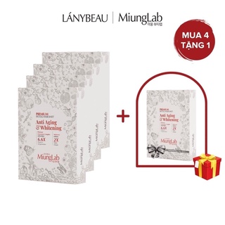 Mặt Nạ MIUNG LAB   Cấp Nước, Trắng Da & Chống Lão Hóa Chuyên Sâu 1 Hộp 7 miếng.