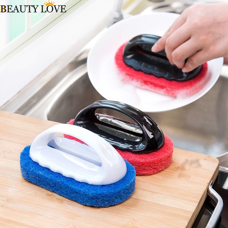 1 Bàn Chải Mút Xốp Đa Năng Dùng Vệ Sinh Nhà Bếp / Phòng Tắm