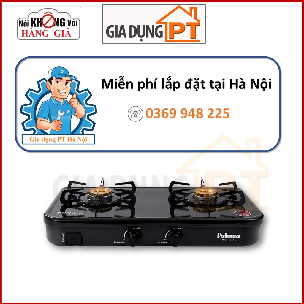 Bếp gas dương cao cấp để bàn Paloma PA-J51CE, sản xuất và nhập khẩu nguyên chiếc từ Nhật Bản, mẫu mới nhất 2021, nhỏ gọn