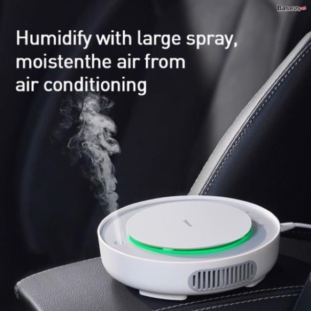 Máy lọc không khí tích hợp phun sương tạo ẩm dùng cho xe hơi Baseus