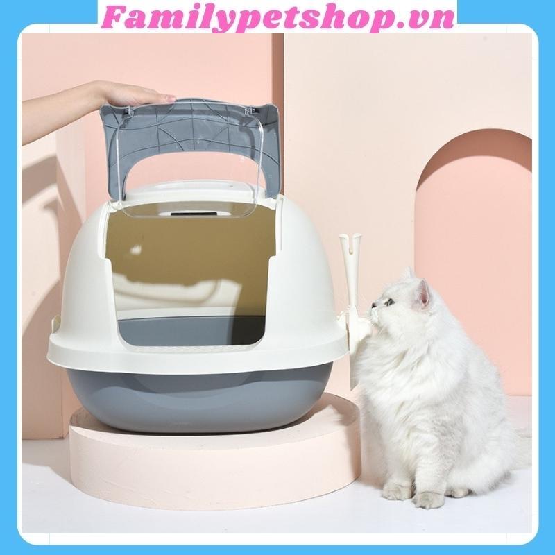 Nhà vệ sinh cho mèo cỡ lớn-Khay vệ sinh cho chó mèo kèm xẻng-familypetshop.vn