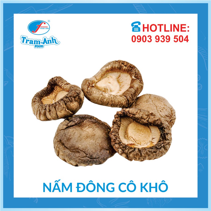 Nấm Đông Cô Khô ( Nấm Hương Khô ) - Trâm Anh Food