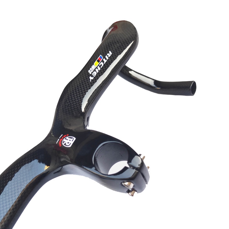 Tay Lái Xe Đạp Bằng Sợi Carbon Bóng Tích Hợp Kính RITCHEY WCS 3K