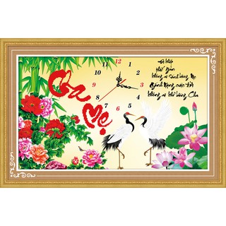 ĐH thêu chữ thập 3d Đi khắp thế gian bằng cha mẹ chưa thêu #KM