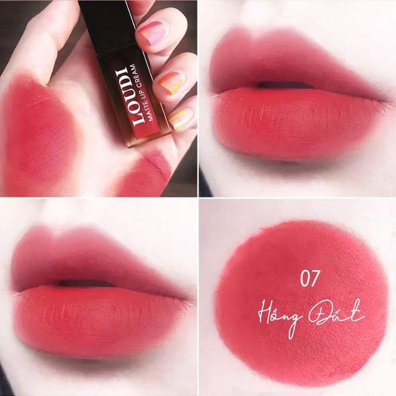 Son kem Loudi màu hồng đất