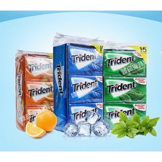 Thùng 12 Lốc x 12 Vỉ x 14 Stick Kẹo Singum Trident Đủ 4 Vị