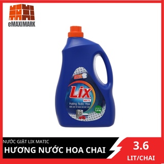Nước giặt Lix Matic hương nước hoa chai 3.6 lít