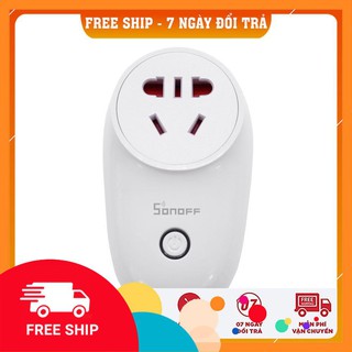 Ổ cắm wifi thông minh Sonoff S26-3750w – Điều khiển từ xa tắt bật hẹn giờ trên phần mềm ewelink