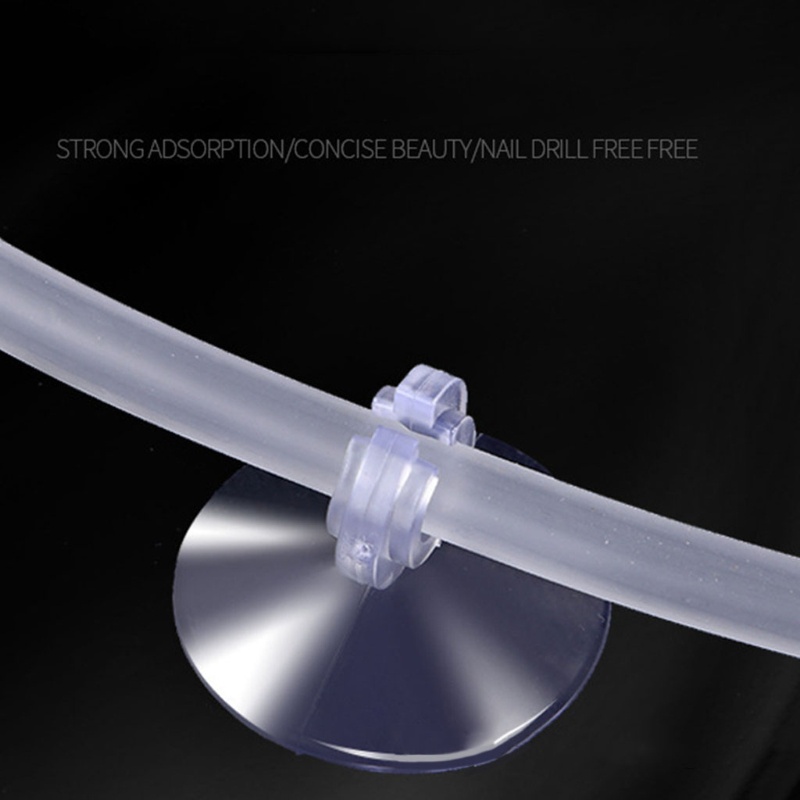 Set 10 / 20 / 50 / 100 Kẹp Cố Định Cốc Hút Bể Cá Cảnh Bằng Nhựa Tiện Dụng