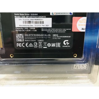 Ổ cứng SSD 120G Gigabyte Sata3