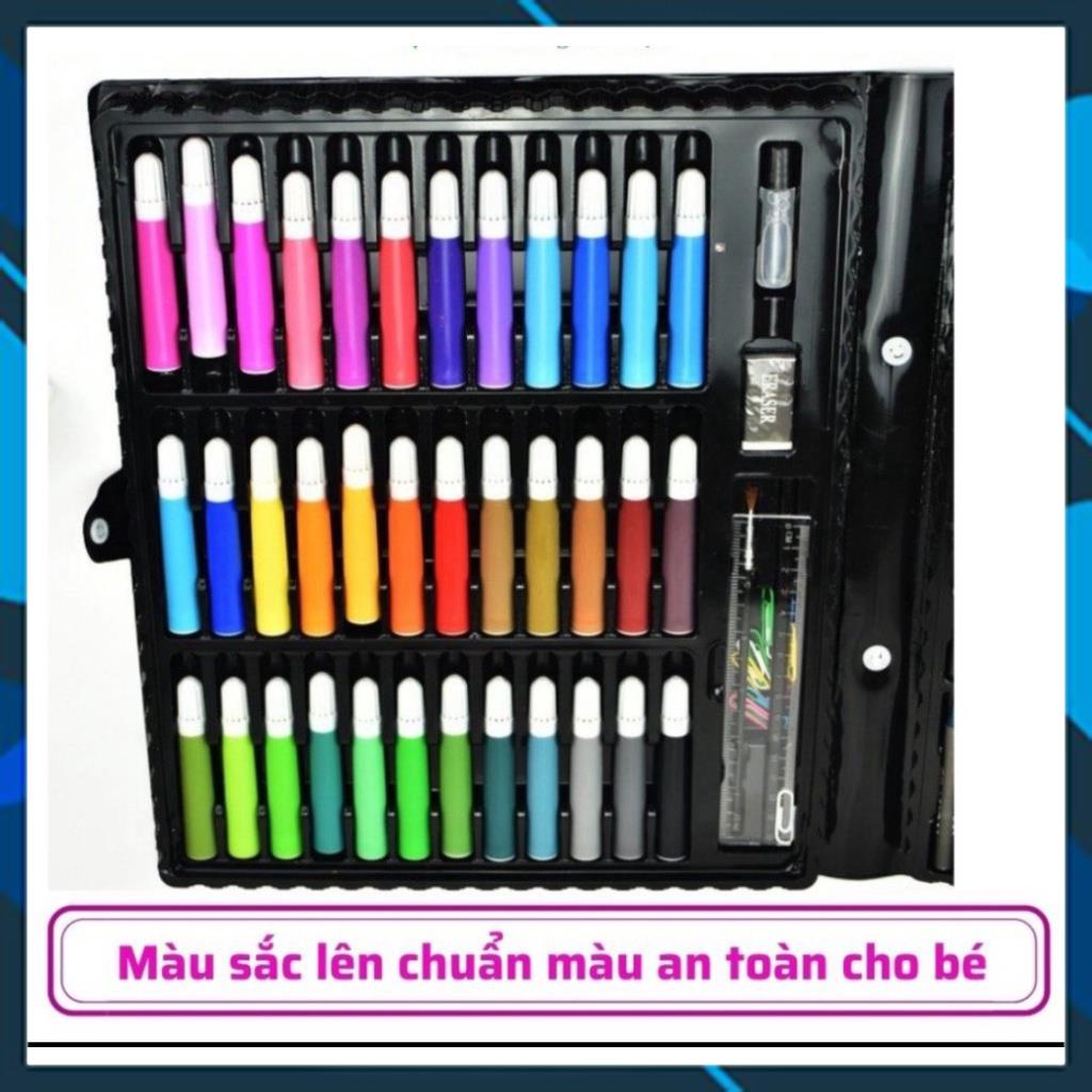 Màu 150 chi tiết kèm 8 cuốn tập tô vẽ cho bé bộ hộp bút đựng chì sáp đồ chơi thông minh sáng tạo cho trẻ em