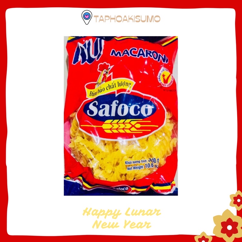 Nui xoắn SAFOCO gói 300 gram