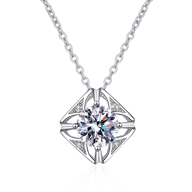 Dây chuyền bạc ý 925 kim cương MOISSANITE CECY -994M
