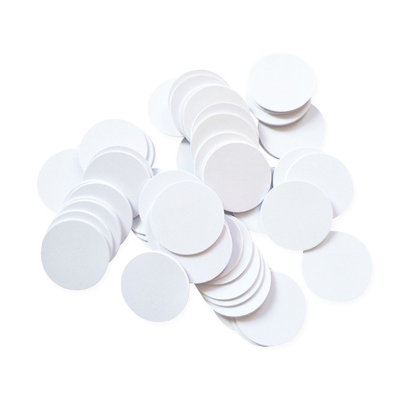 Set 10 Tấm Thẻ Trắng NFC 215 Không Thấm Nước 25mm Có Thể Xóa Được