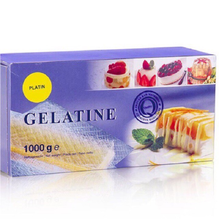 10 lá gelatine (làm bánh, kẹo)