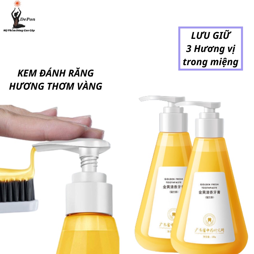 Kem Đánh Răng Hàn Quốc Màu Vàng Lưu Trư Trong Miệng 3 Hương Vị