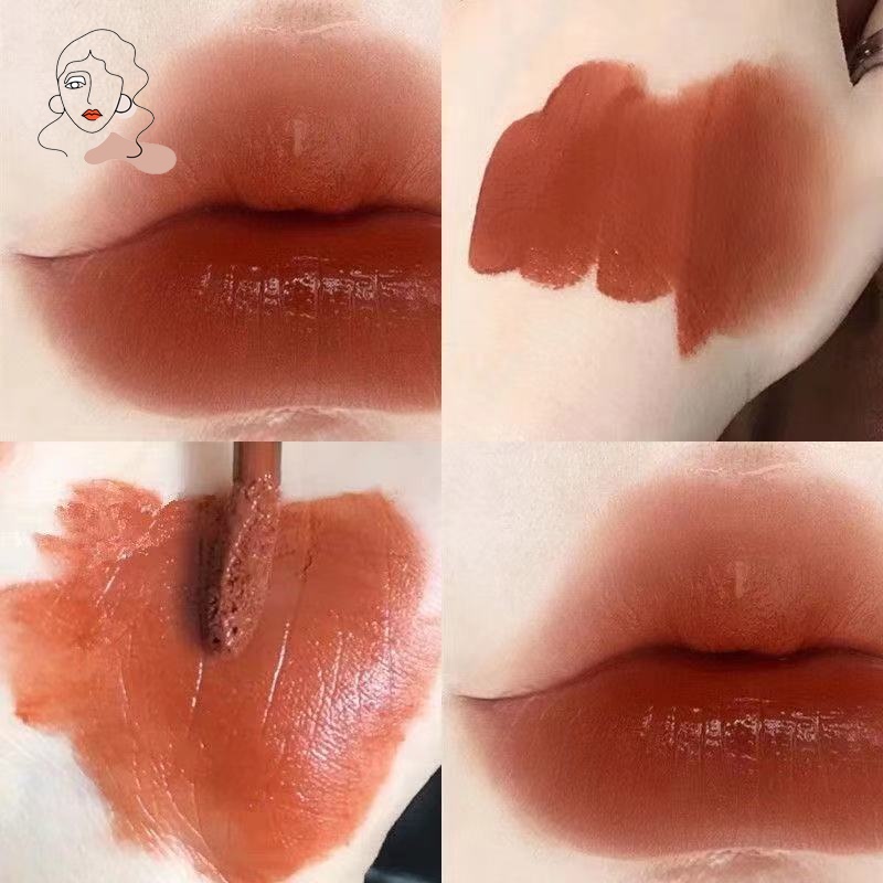Son Kem Lì Mềm Mịn Trang Điểm Lâu Trôi Không Thấm Nước 6 Màu Tùy Chọn