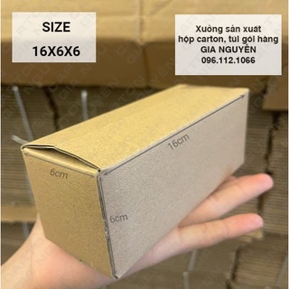 20 hộp carton size 16x6x6 3 lớp chất lượng tốt dùng gói hàng - bao bì Gia Nguyễn
