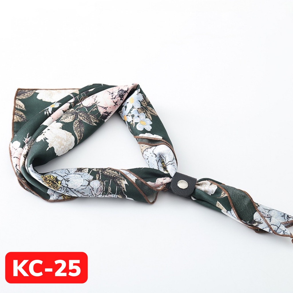 Khăn đeo cổ nam kết hợp áo sơ mi, thời trang phong cách Hàn Quốc KC-25