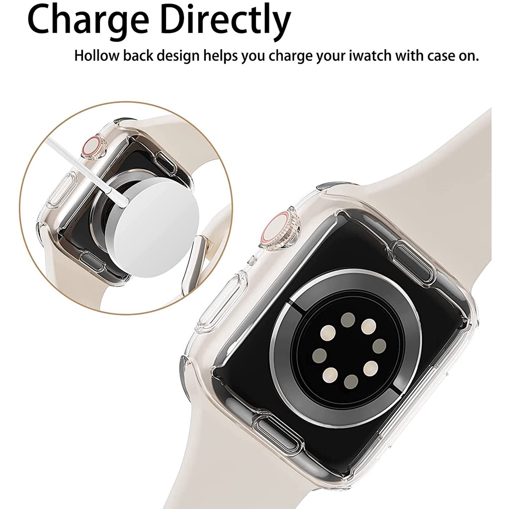 Kính Cường Lực Trong Suốt Bảo Vệ Màn Hình Đồng Hồ Thông Minh Apple Watch Series 7 41mm 45mm iWatch 6 / 5 / 4 / 3
