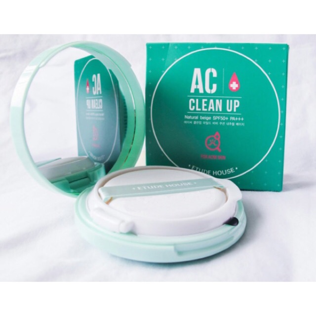 PHẤN NƯỚC CHO DA MỤN ETUDE HOUSE AC CLEAN UP MILD BB CUSHION SPF50 PA+++