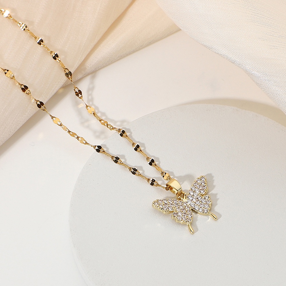 Vòng Cổ Choker Mặt Bướm Phong Cách Cổ Điển Hợp Thời Trang