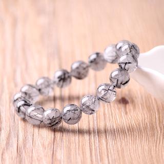 Vòng Tay Chuỗi Hạt Pha Lê Đen Tự Nhiên