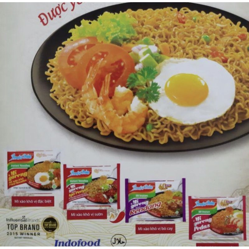 1 Thùng mì INDOMIE Goreng mix vị 40 gói siêu rẻ😍