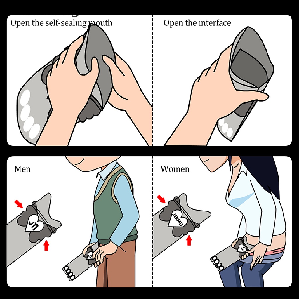 Túi Đi Vệ Sinh Siêu Nhẹ Tiện Dụng Cho Nam Nữ