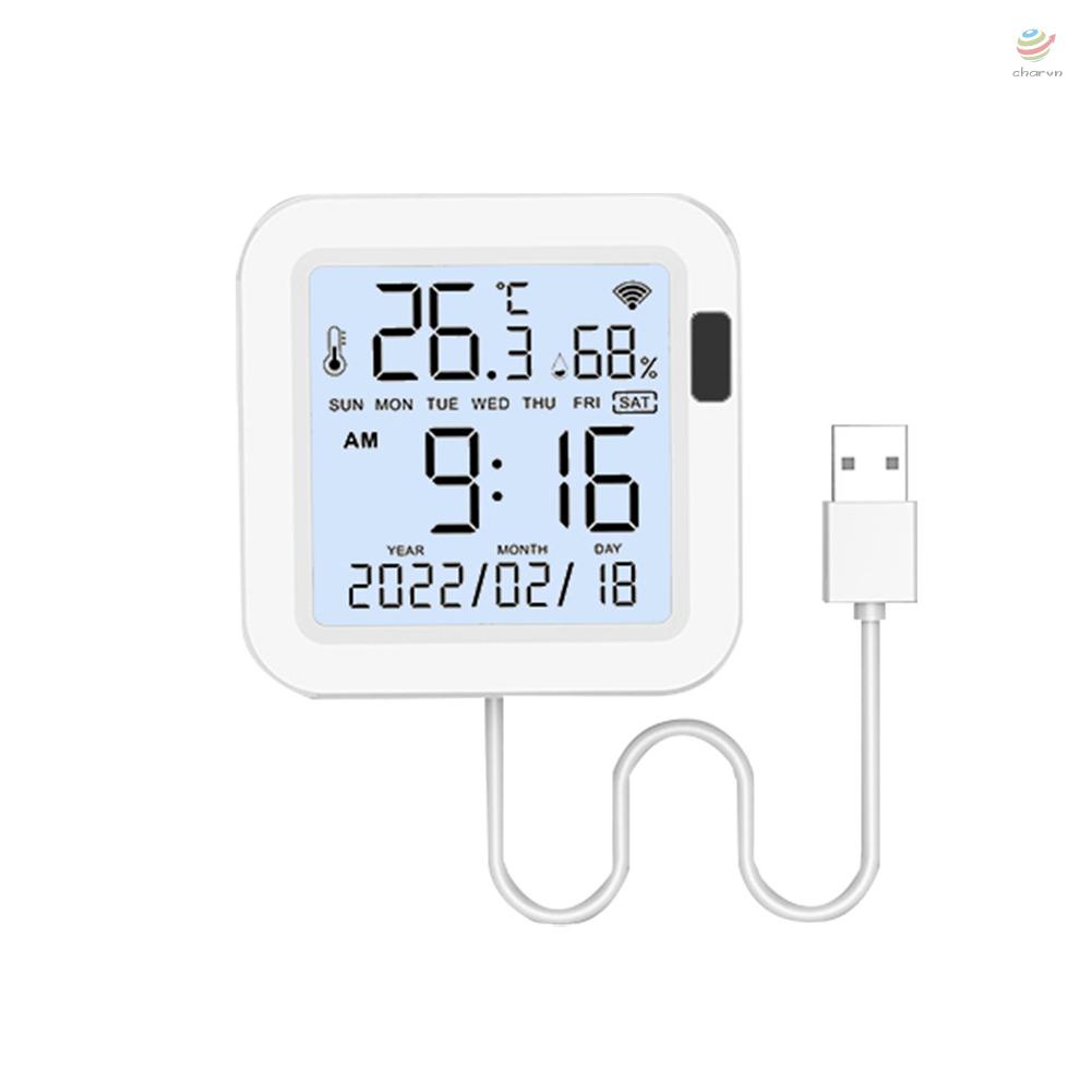 {char} Cục Sạc Thông Minh Tuya WiFi USB Cung Cấp Độ Ẩm Cảm Biến Nhiệt Độ Ngày Tuần / Nhà Ở / Văn Phòng / Phòng Khách / Phòng Ngủ