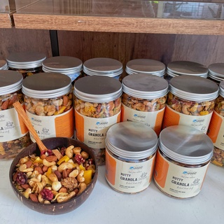 Granola không yến mạch sốt mật ong bơ lạc
