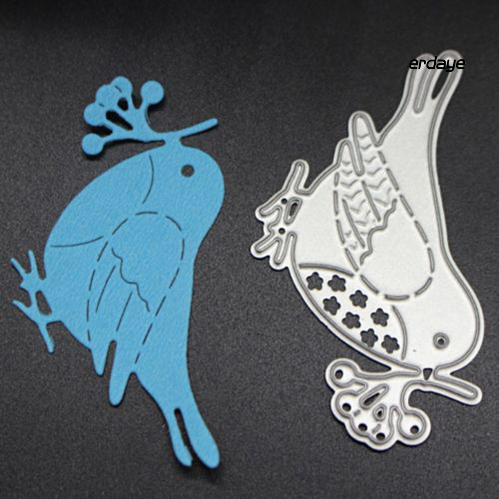 Khuôn cắt giấy làm từ kim loại hình chú chim dễ thương trang trí thủ công