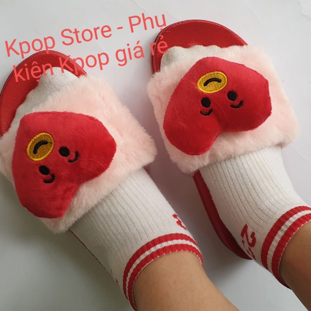 Dép BT21 ver 3 dép bông bt21 plus doll slipper