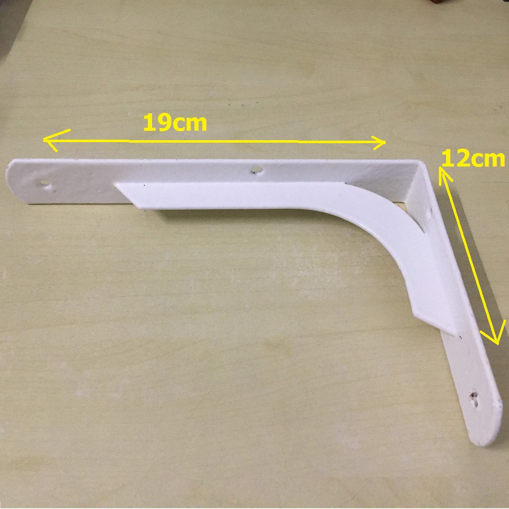 Giá treo ,giá đỡ chữ L (CON SƠN)bằng thép phủ sơn tĩnh điện (màu trắng 2 chiếc)