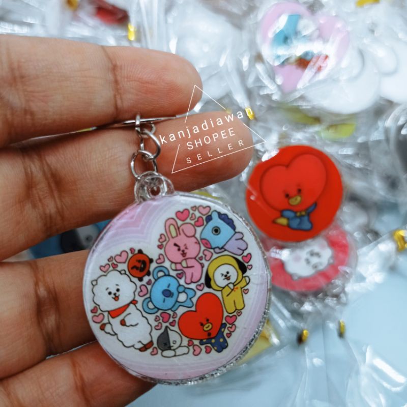 Móc Khóa Nhựa Acrylic Hình Bts Bt21