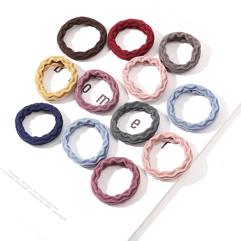 10 Dây buộc tóc đuôi ngựa co dãn