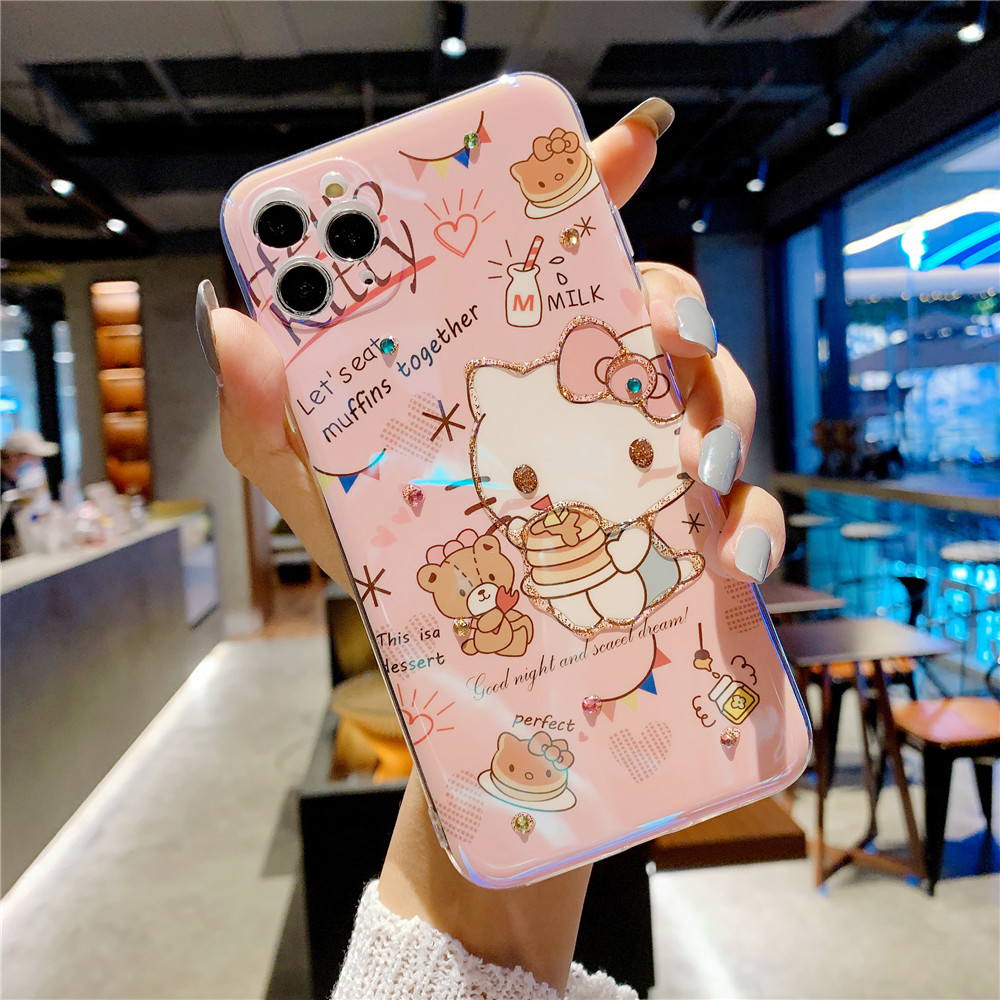 Ốp Điện Thoại Mềm Hình Hello Kitty Cho Iphone 11 11pro Max Xr X Xsmax 7 8 Plus Se2020