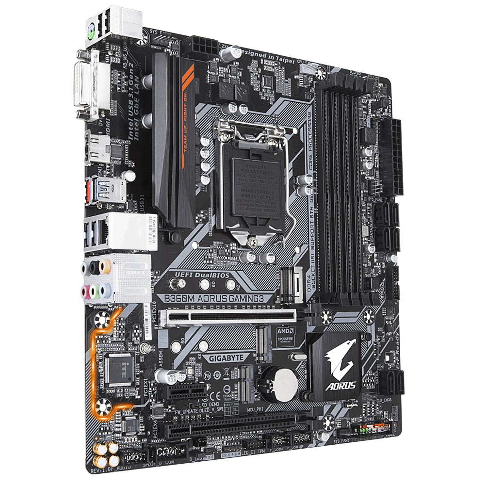 [Mã ELMS05 giảm 5% đơn 300k]Mainboard Gigabyte B360M Aorus Gaming 3-BH 36 T | BigBuy360 - bigbuy360.vn