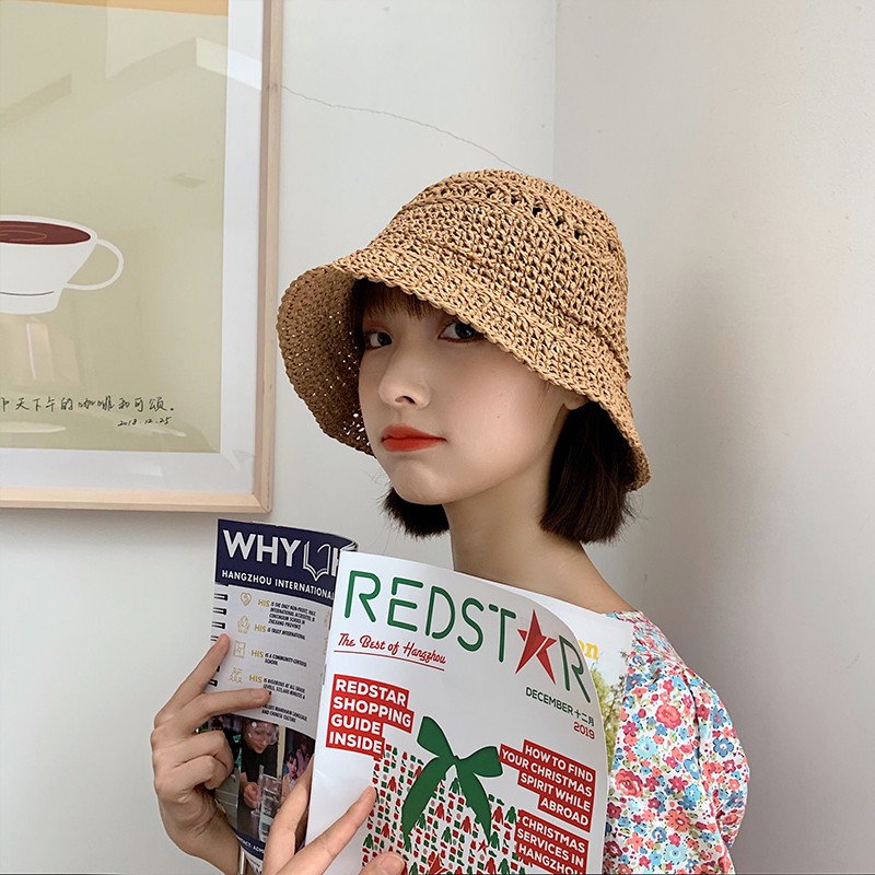 Nón Tai Bèo Vành Nhỏ Màu Sắc Đơn Giản Phong Cách Hàn Quốc Cho Nữ