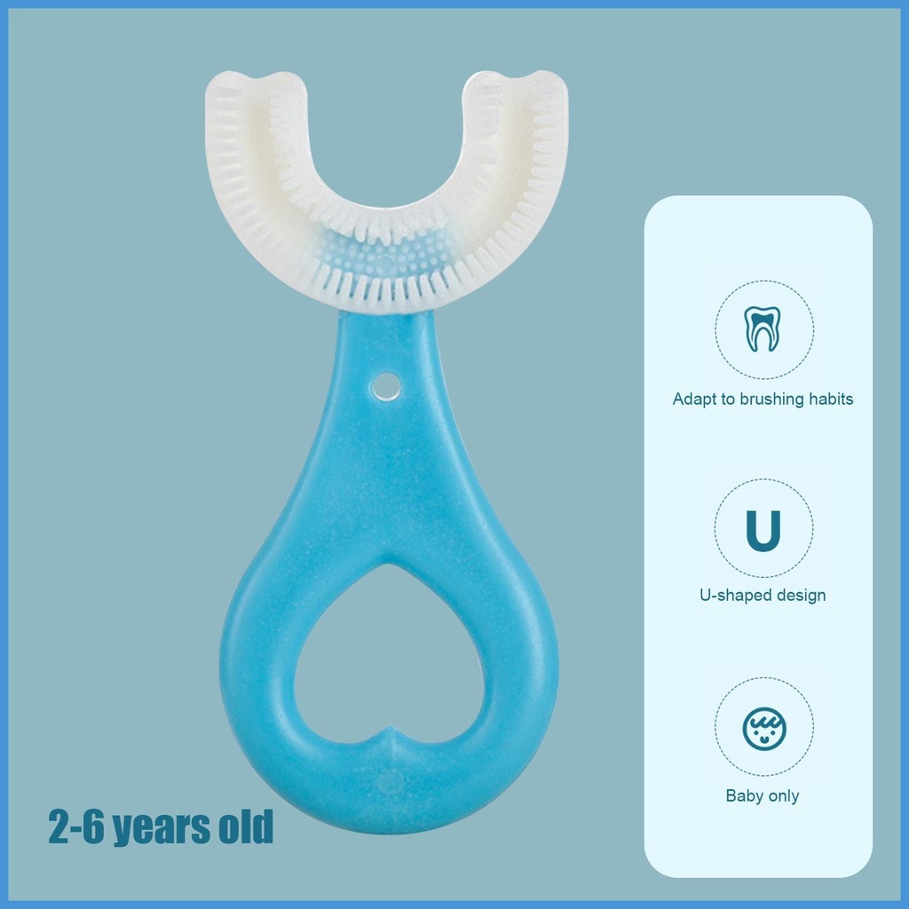 Bàn Chải Đánh Răng Hình Chữ U Cho Bé Từ 2 Đến 4 5 Đến 12 360 Độ