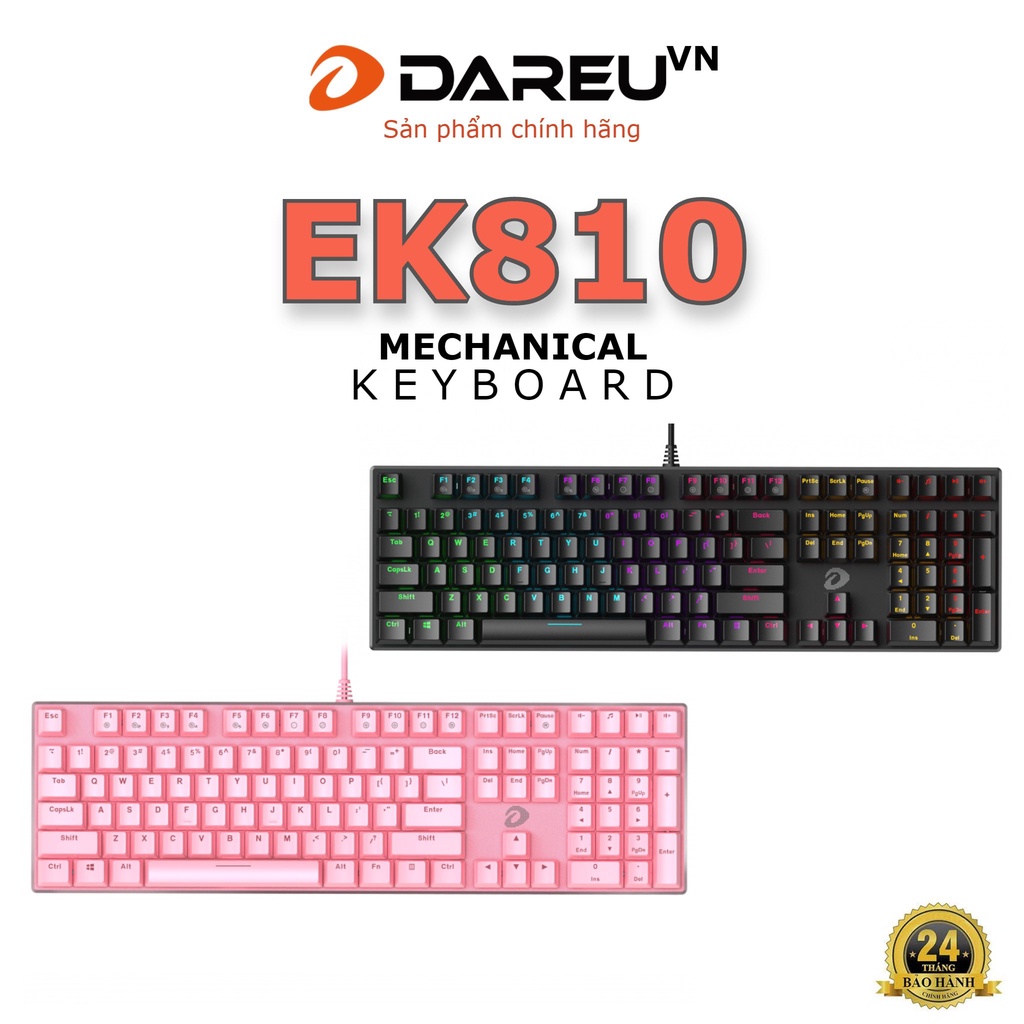 Bàn phím cơ Gaming DAREU EK810 - Black