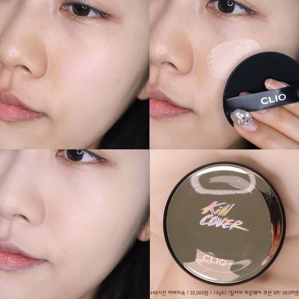 Phấn Nước CLIO Kill Cover Founwear Cushion XP SPF50+ PA++++15g ( 1 hộp sẵn lõi + tặng thêm 1 lõi) | BigBuy360 - bigbuy360.vn