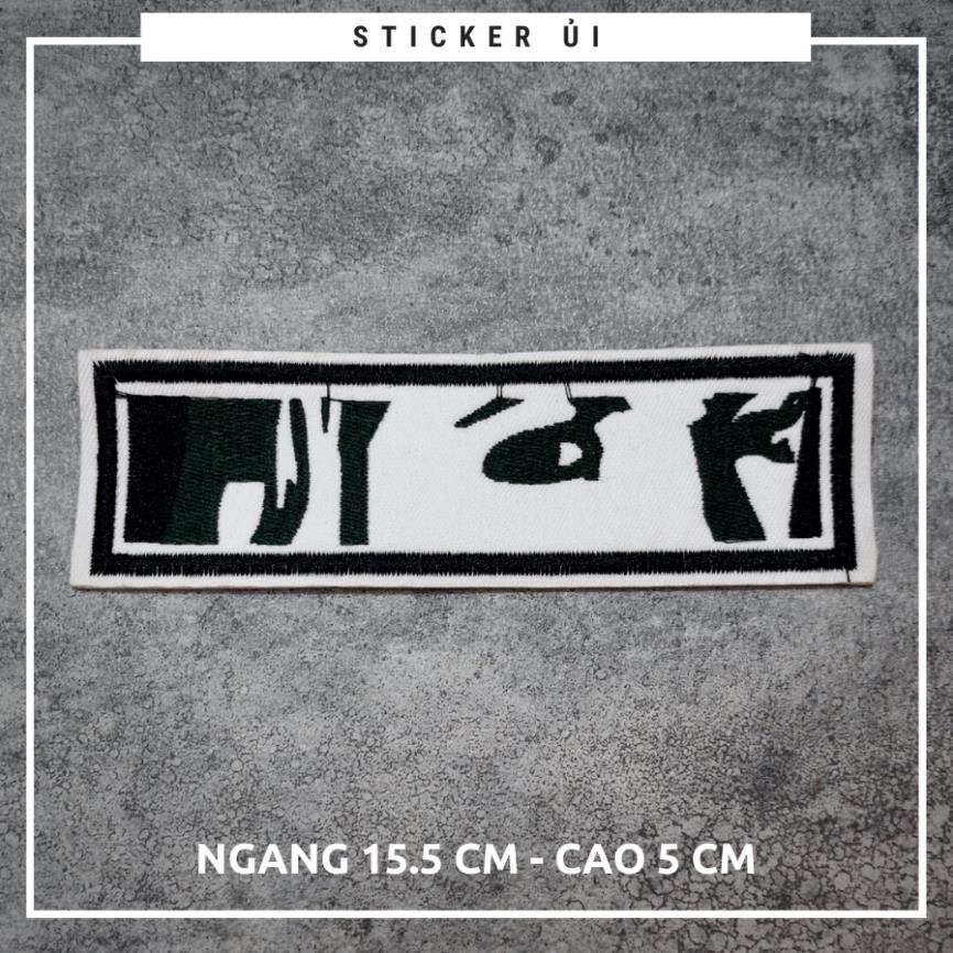 Sticker dán quần áo cao cấp - có sẵn keo ủi,Patch ủi dùng làm miếng vá Quần Áo,áo phao,BALO,quần jeans, giày dép