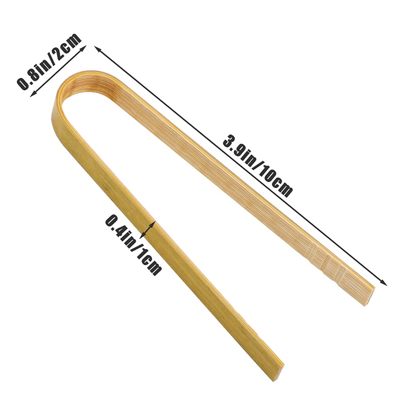 50Pcs Tongs Disposable Cooking Utensils Mini Bamboo Tongs
