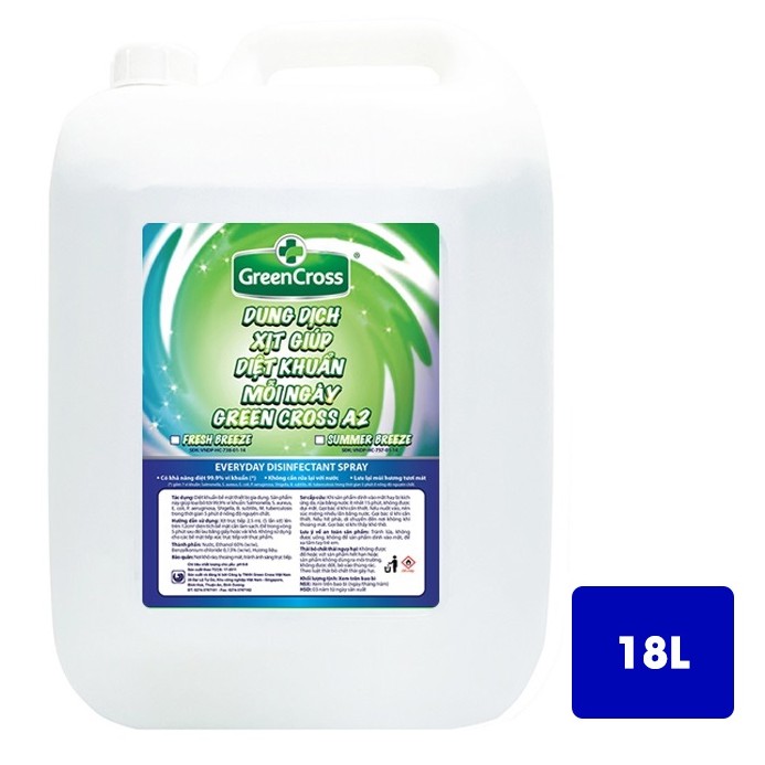 Xịt Diệt Khuẩn 🌈 HÀNG CHÍNH HÃNG 🌈 Dung dịch xịt diệt khuẩn GREEN CROSS A2 chai 500ML - Hương Mùa Hè | Greencross