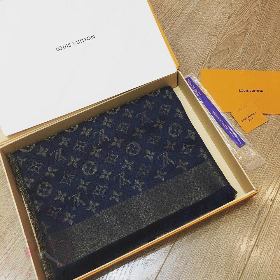 Khăn Choàng Đũi Lv Vuông 1.4m Mướt Mịn Và Sang Trọng Mẫu 7